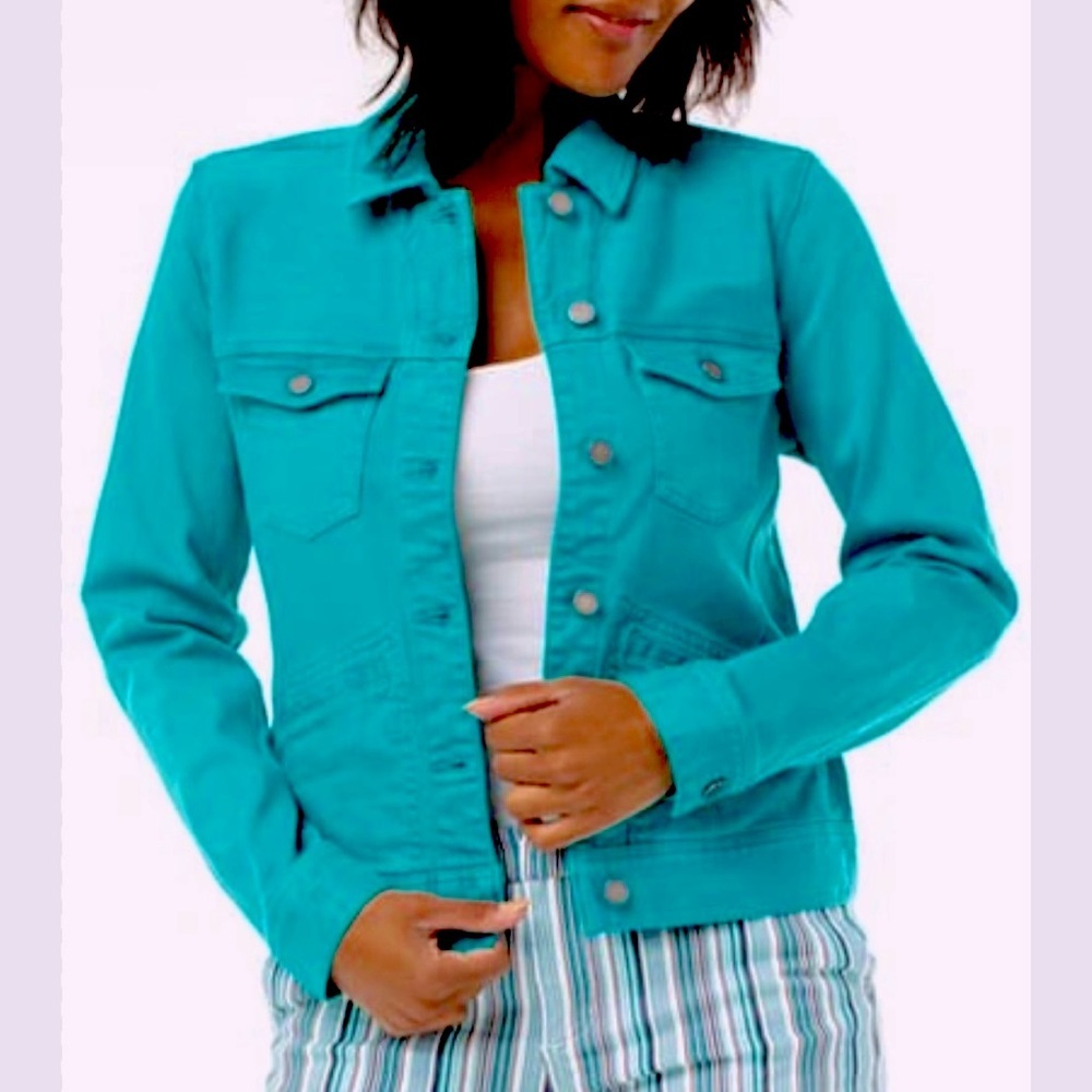 Liverpool Turquoise Jean Jacket